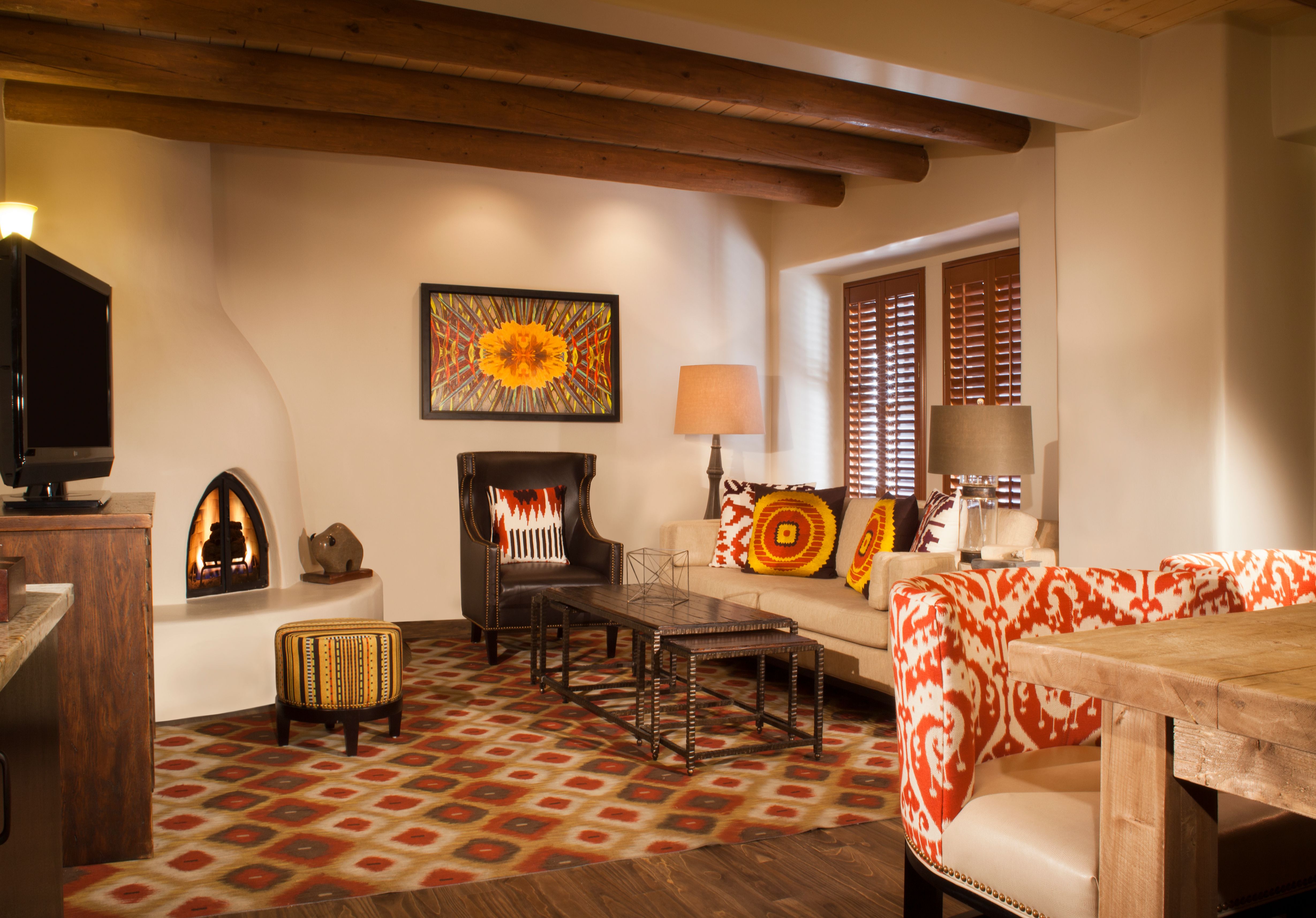 Image of Suite Living Room at Hilton Santa Fe Historic Plaza, a member of Historic Hotels of America since 2014, located in Santa Fe, New Mexico